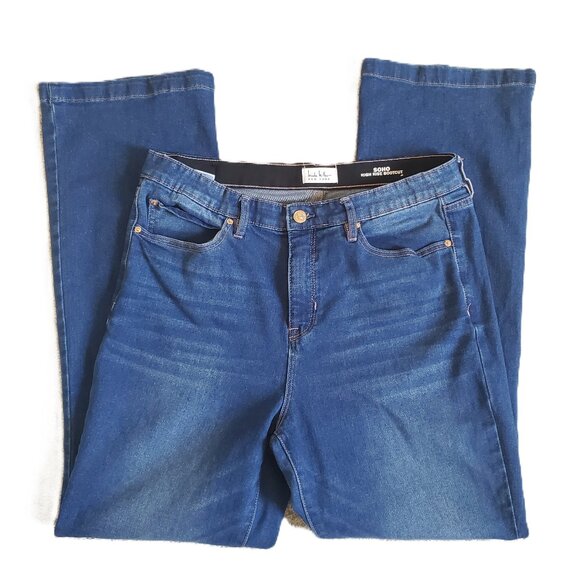 Nicole Miller New York SOHO High Rise Bootcut Stretch Jeans size 12 - Picture 1 of 3